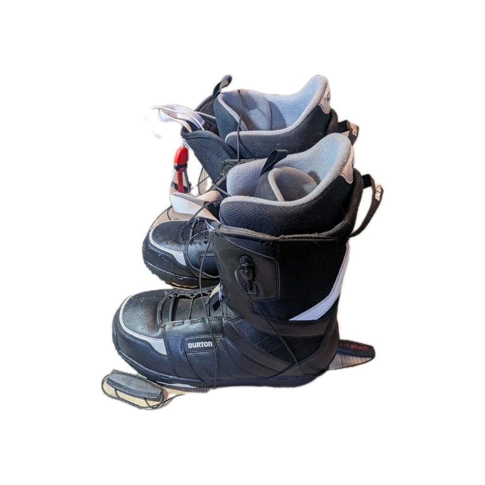 Burton Moto Snowboard Boots Size 11.5 mens Black One Hand Tie Pro